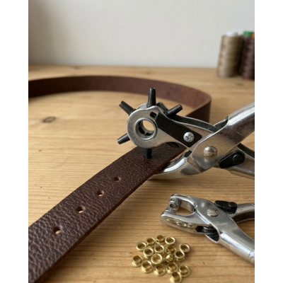 Deri Delme Aparatı 2li Kemer Çanta Ayakkabı Delme Pensesi Seti