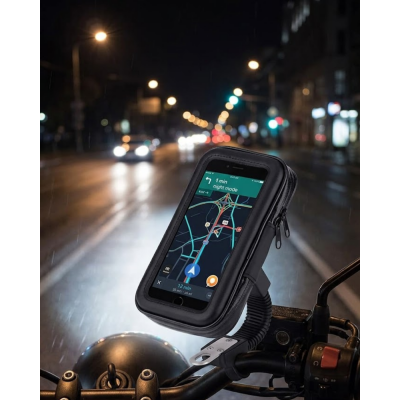 Bisiklet Scooter Motosiklet İçin Su Geçirmez Telefon Standı 360 Derece Döner