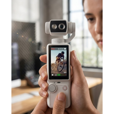 4K Vlog Kamera Otomatik Odaklama ve Döndürülebilir Lensli Taşınabilir El Kamerası