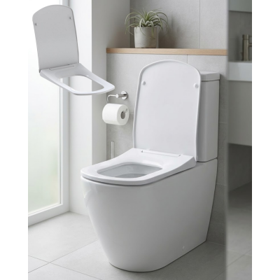 Slim Yavaş Kapanan Klozet Kapağı Sessiz Kapanma Kolay Montaj