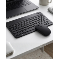 Kablosuz Bluetooth Klavye Mouse Seti Wireless Sessiz İnce Tasarım Çoklu Uyumlu