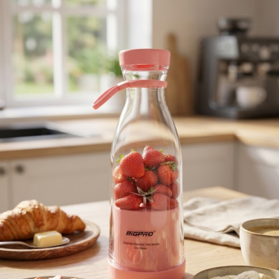 Kablosuz Taşınabilir Blender Smoothie Milkshake Hazırlama Tek Tuş Kullanım