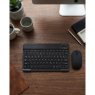 Wireless Klavye Mouse Seti Bluetooth Bağlantılı İnce Tasarım Sessiz Kullanım