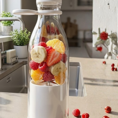 Kablosuz Taşınabilir Blender 380 ml Smoothie Milkshake Meyve Karıştırıcı