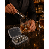 Çelik Buz Küpü Seti Sulandırmayan Soğutucu Taşlar ve Maşa