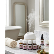 Aromaterapi Hava Nemlendirici USB Çalışan Sessiz LED Işıklı Cihaz 5 Esans Hediyeli