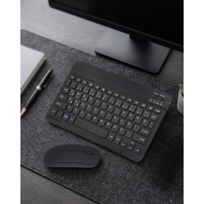 Bluetooth Klavye Mouse Seti Taşınabilir Wireless Bilgisayar Aksesuarı