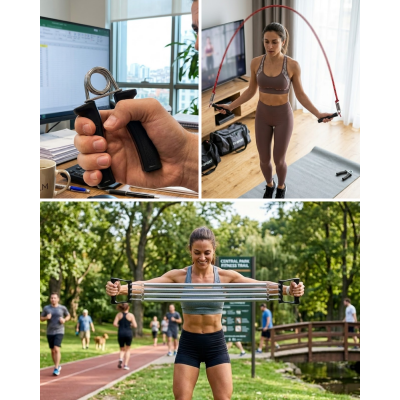 Ev Fitness Seti Kardiyo ve Kas Geliştirme Egzersiz Seti