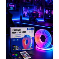 RGB Neon Led Şerit Işık Kumandalı USB Girişli Su Geçirmez Şerit Led