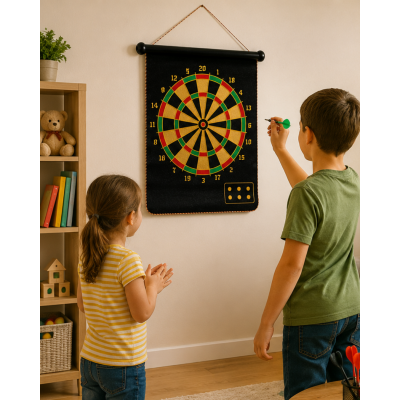 Güvenli Manyetik Dart Seti 6 Dart Oklu Eğlenceli Hedef Oyunu