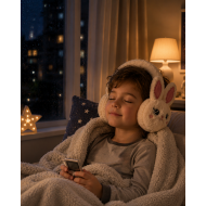 TF Kart Girişli Bluetooth Peluş Kulaklık Şarjlı Kablosuz Tasarım