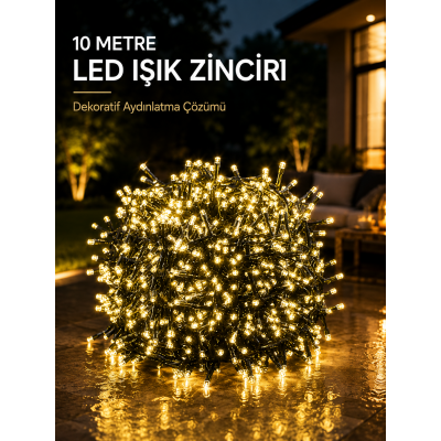 10 Metre Gün Işığı Led Işık Hafif ve Taşınabilir Özel Günler İçin