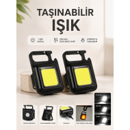 TAŞINABİLİR IŞIK 3 IŞIK MODLU USB ŞARJ ÖZEELİĞİNE SAHİP