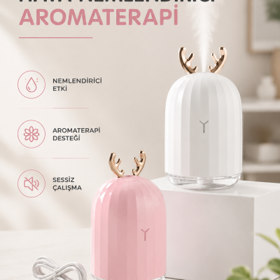 Hava Nemlendirici Aromaterapi Hava Temizleyici Renk Değiştirebilen