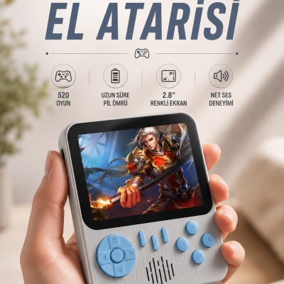 Oyun Konsolu Retro Oyun Konsolu Tv'ye Bağlanabilir Taşınabilir