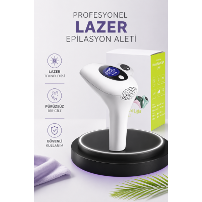 IPL Lazer Teknolojili Dijital Ekranlı Epilasyon Cihazı