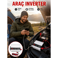 Araç İçi Elektrik Dönüştürücü 500W Priz İnvertör