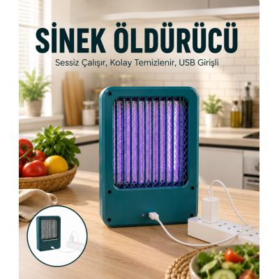 Sessiz Çalışan USB Destekli Elektrikli Sinek Öldürücü Makinesi