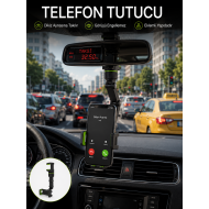 Ayarlanabilir Dikiz Aynası Telefon Tutucu Görüş Açısını Engellemeyen Araç Aparatı
