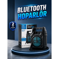 15W Güçlü Ses Çıkışlı Bluetooth Hoparlör FM Radyo ve Mikrofon Destekli