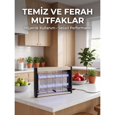 Çift UV Işıklı Elektrikli Sinek Öldürücü