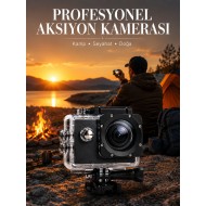 4K WiFi Aksiyon Kamerası Ultra HD Su Geçirmez Spor Kamerası