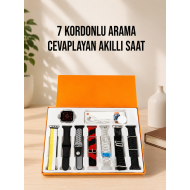 Akıllı Saat 7 Kordonlu Bildirim Görebilen Metal Kordon GPS Özelliği