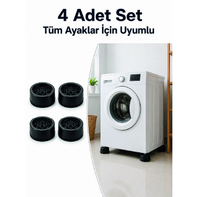 Kaymaz Tabanlı 4 Adet Makine Ayak Yükseltici