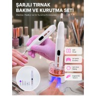 6 Değiştirilebilir Başlık ile Çok Amaçlı Tırnak Bakım Seti