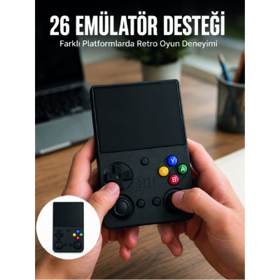 LCD Retro Oyun Konsolu TV Bağlantı Destekli Çift Analog Joystick El Tipi Konsol