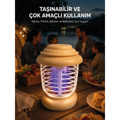 Askılı Tasarıma Sahip LED Aydınlatmalı Sinek Kovucu