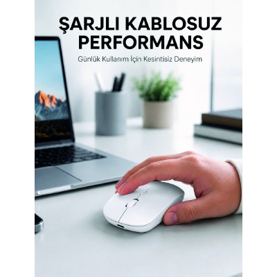 5000 DPI Bluetooth Kablosuz Mouse Hafif Ergonomik Sessiz Wireless Fare