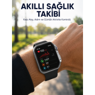 RS12 PRO+ 2025 Serisi Uzun Şarj Süreli Garantili Full Ekranlı Özel Üretim Akıllı Saat – 2GB Hafıza, AMOLED, GPS, Sesli Arama Yeni Nesil