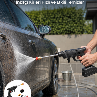 Kablosuz Taşınabilir Basınçlı Yıkama Tabancası Köpük Şişeli