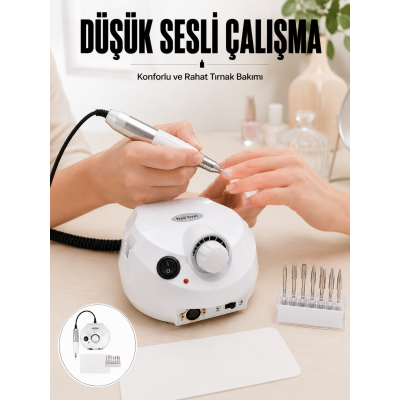 Akrilik ve Jel Tırnaklar İçin Profesyonel Tırnak Frezesi Yeni Nesil