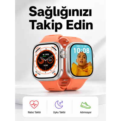 Akıllı Saat Nabız Ölçebilen Yeni Nesil GPS ve Adımsayar Özelliği (Kopya)