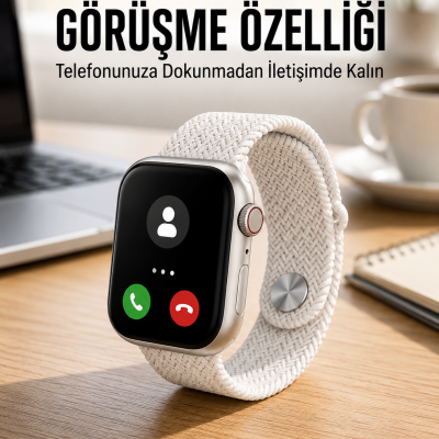Akıllı Saat Tema Değiştirme Uyku ve Sağlık Takibi Bluetooth Bağlantılı
