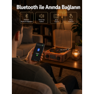 Saatli Gece Işıklı Hoparlör – Modern ve Vintage Tasarım Yeni Nesil