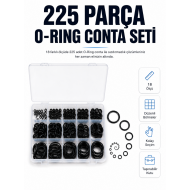 225 Parça Profesyonel O-Ring Conta Kiti Su, Yağ ve Hava Sızdırmazlık Tamir Seti