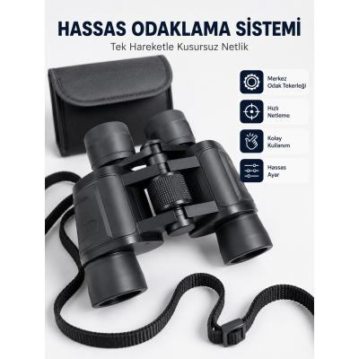 HD Optik Mercekli 20x Dürbün Net Görüş Ergonomik Kauçuk Gövde Aksesuar Setli