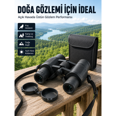 Taşıma Çantalı Profesyonel Dürbün Doğa Kamp ve Açık Hava Kullanımına Uygun