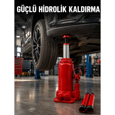 Dayanıklı Çelik Gövdeye Sahip Kompakt Hidrolik Kriko