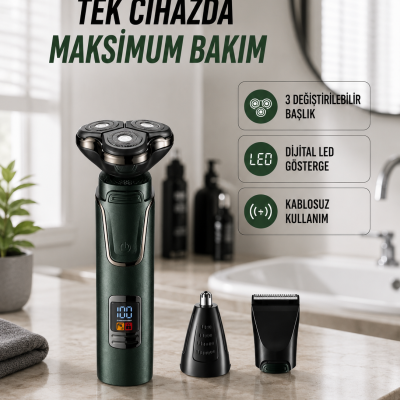 Kuru Kullanıma Uygun Erkek Tıraş Makinesi