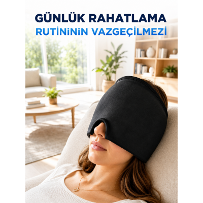 Sıcak Ve Soğuk Kompres Şapkası Migren Ve Baş Ağrısı Giderici Başlığı