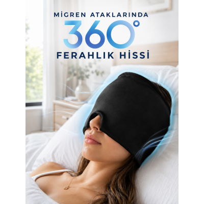 360° Jel Kompres Başlığı Soğuk ve Sıcak Kullanıma Uygun Rahatlatıcı Göz Maskesi