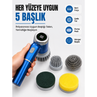 5'i 1 Arada Şarjlı Temizlik Fırçası ile Güçlü ve Pratik Temizlik