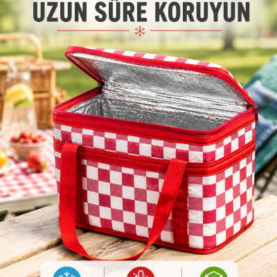 Çok Amaçlı Isı Yalıtımlı Termos Çanta Piknik Kamp Seyahat ve Market Kullanımına Uygun