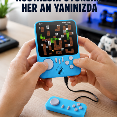 666 Klasik Oyunlu Mini Retro Konsol – Büyük Ekran Desteği