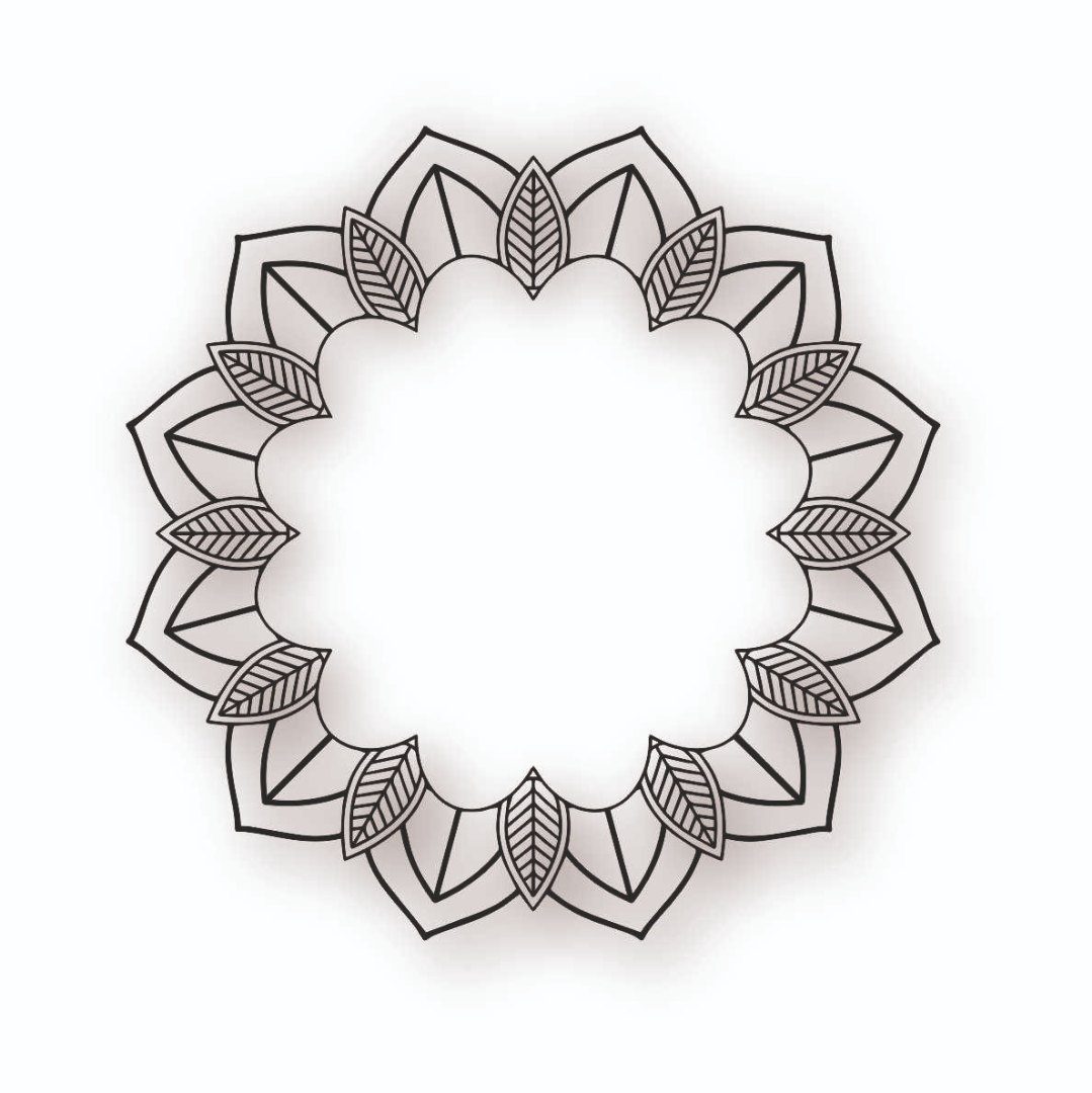 Lazer Kesim Metal Duvar Dekoru, Desen 40 cm