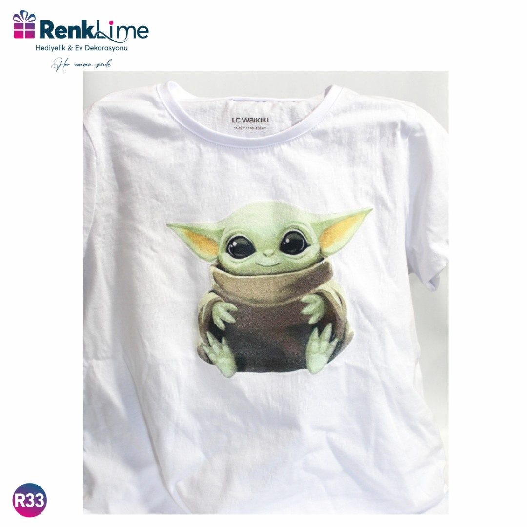 BABYYODA TİŞÖRT BASKILI